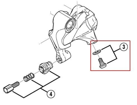 Болт для троса перекл. Shimano ULTEGRA RD-6800