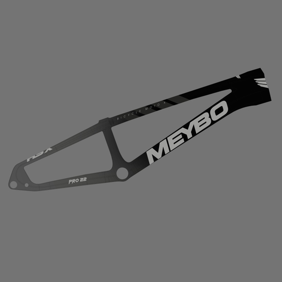 Рама BMX-Race Meybo HSX Carbon 2024 Black/Grey/Silver/Grey