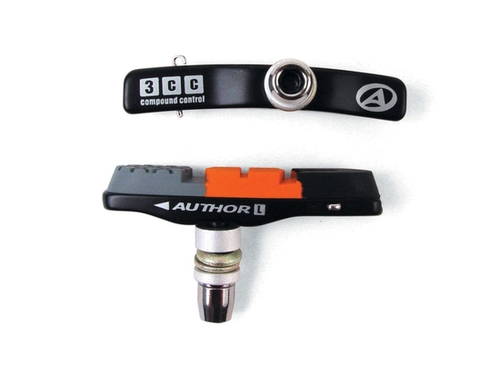 Тормозные колодки V-brake Author ABS-3CC-ALU картридж цветные