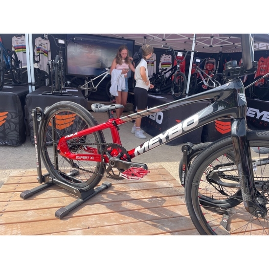 Рама BMX-Race Meybo HSX Carbon 2024 Black/Red/Silver/Grey