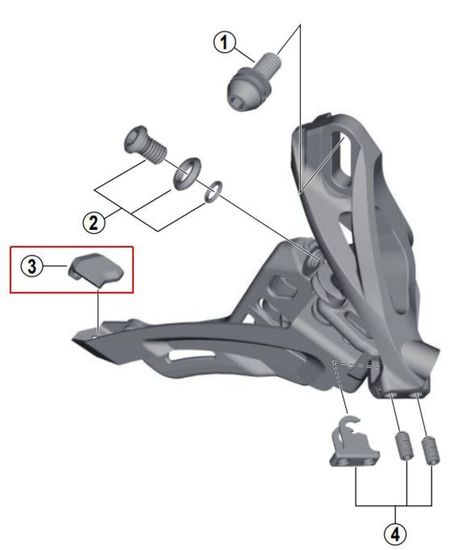 Резиновая прокладка Shimano DEORE XT FD-M8000