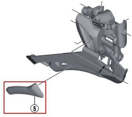 Накладка на рамку переднего переключателя Shimano DURA-ACE FD-R9100