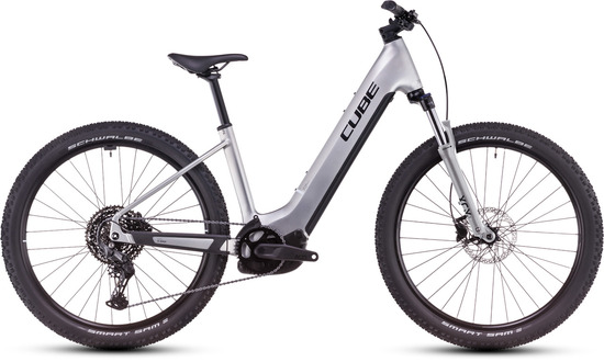 Электровелосипед Cube Reaction Hybrid ONE 600 Easy Entry silver´n´black