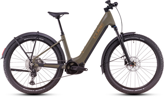 Электровелосипед Cube Reaction Hybrid Pro 800 Easy Entry Allroad dustyolive'n'gold