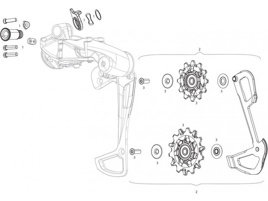 Ролики переключателя SRAM 12ск. X-Sync GX Eagle 