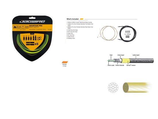 Набор рубашек и тросиков тормоза Jagwire Mountain Pro Brake Kit