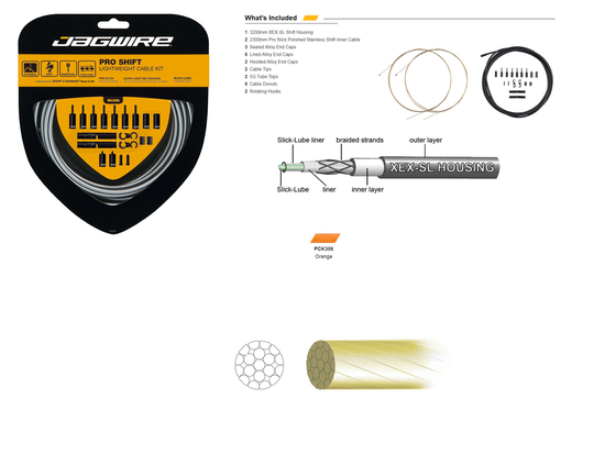 Набор рубашек и тросиков переключения Jagwire Pro Shift Kit